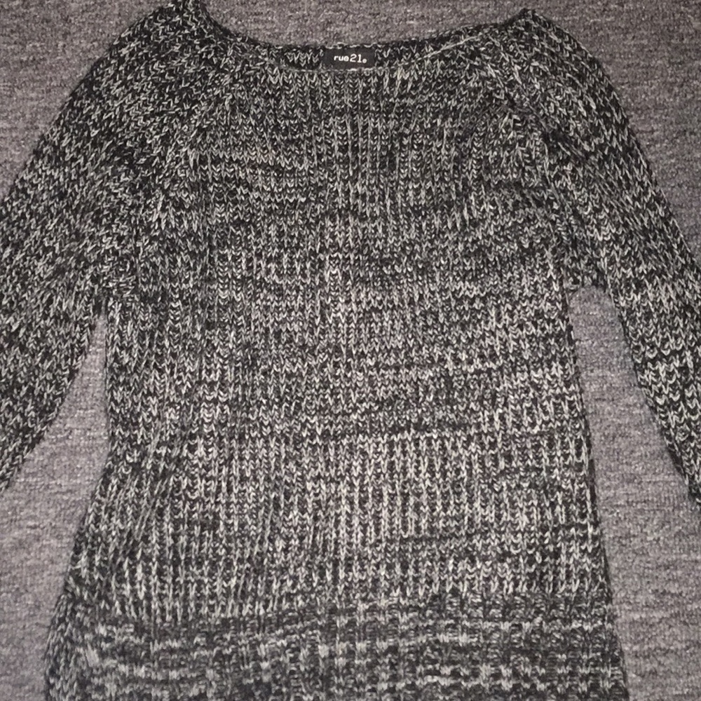 Black and white sweater